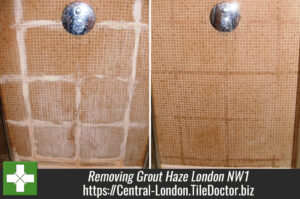 Removing Grout Haze in a Shower Cubicle, London NW1