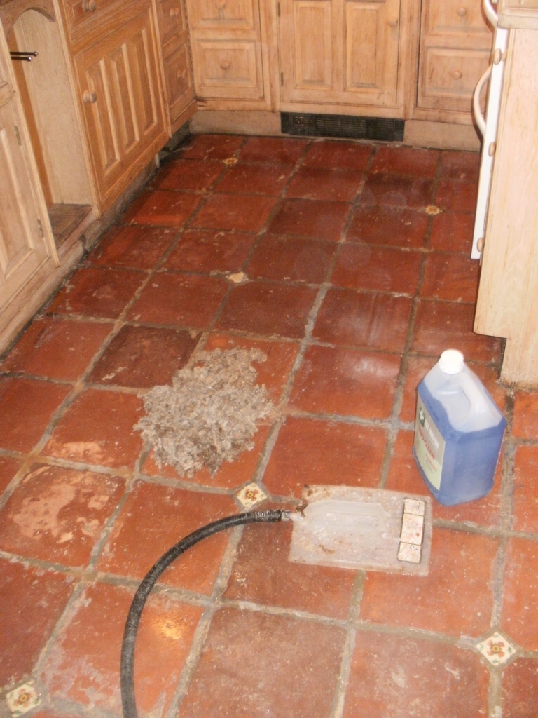 Kitchen Terracotta Floor Transformed In London Stone Cleaning