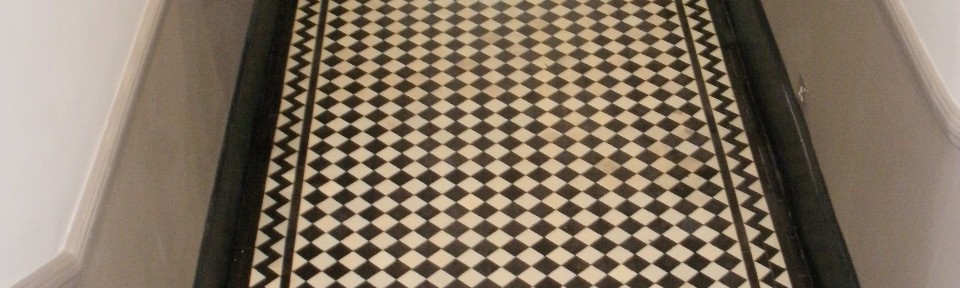 Victorian Hallway Tile Restoration in London W2